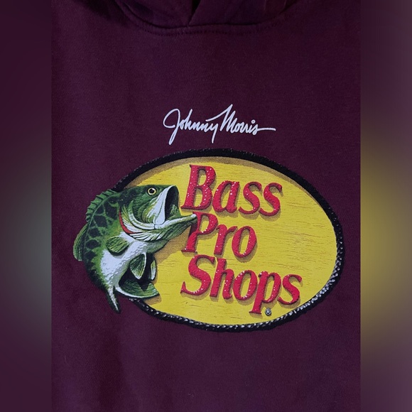 Bass Pro Shops Maroon Graphic Hoodie - Picture 2 of 3